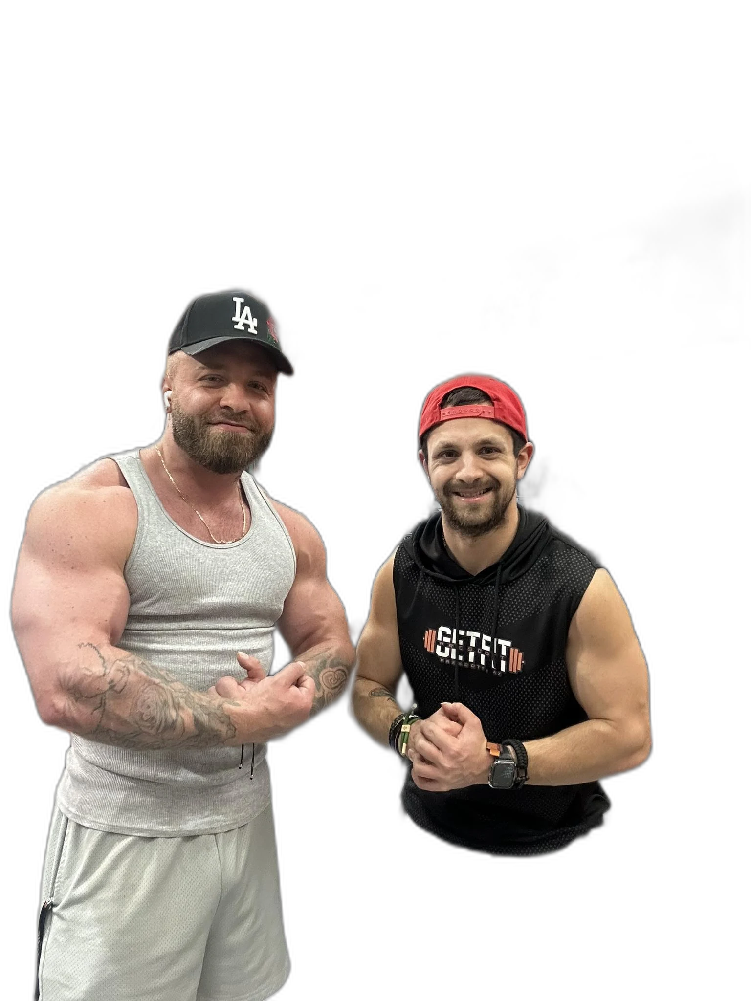 Austinn Weaver at Get-Fit Training Systems with training partner